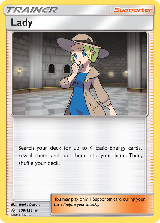 Lady - 109/131 - Normal - NM - Uncommon - Forbidden Light