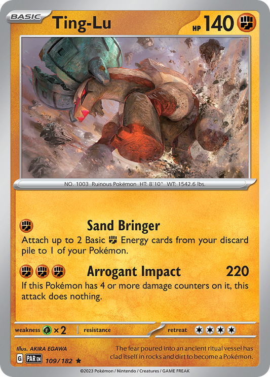 Ting-Lu - 109/182 - Reverse Holofoil - NM - Rare - Paradox Rift