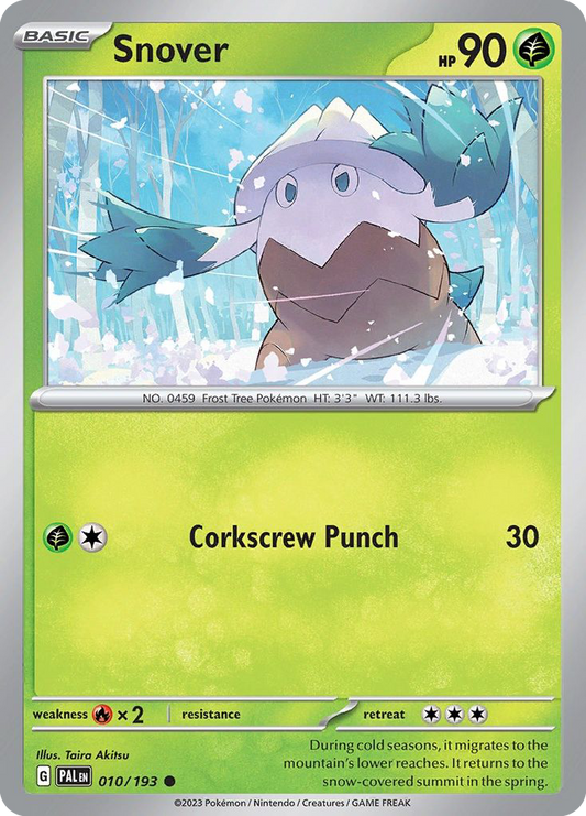 Snover - 10/193 - Reverse Holofoil - NM - Common - Paldea Evolved