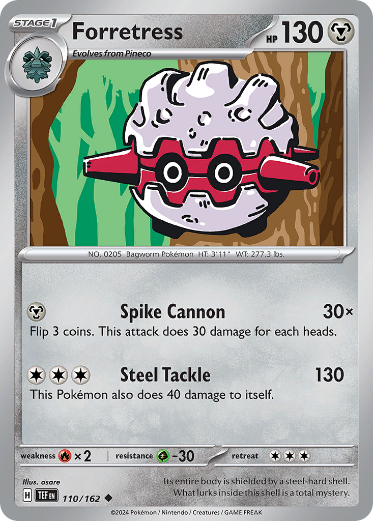 Forretress - 110/162 - Normal - NM - Uncommon - Temporal Forces