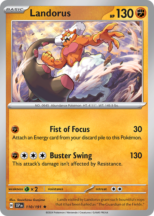 Landorus - 110/191 - Holofoil - NM - Rare - Surging Sparks
