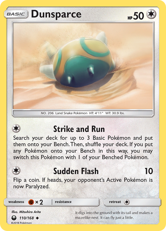 Dunsparce - 110/168 - Normal - NM - Uncommon - Celestial Storm