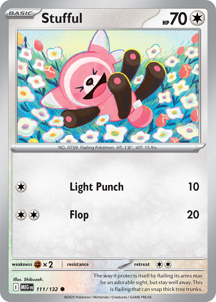 Stufful - 111/132 - Normal - NM - Common - Mega Evolution