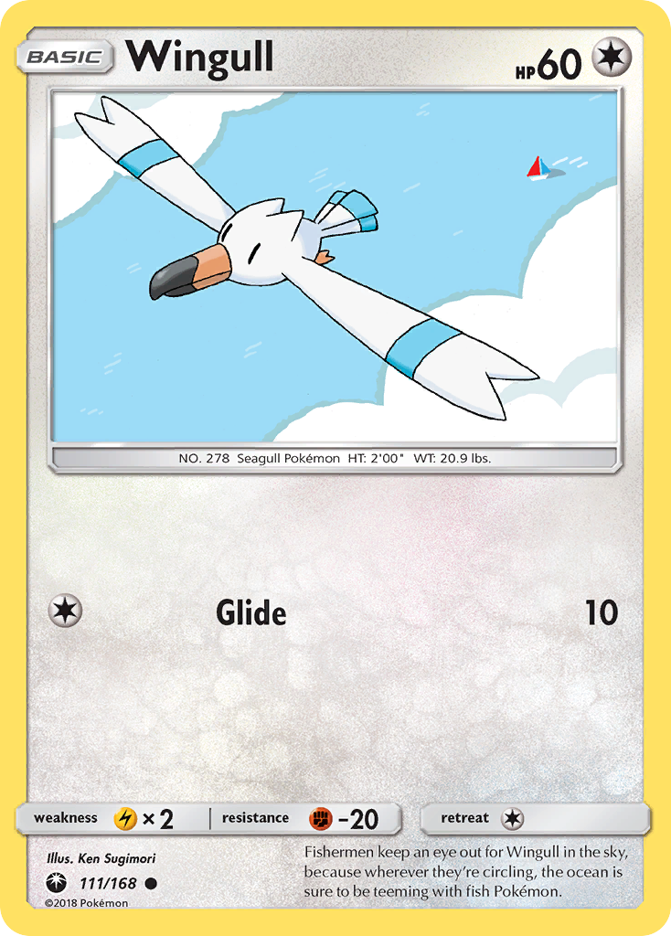 Wingull - 111/168 - Normal - NM - Common - Celestial Storm