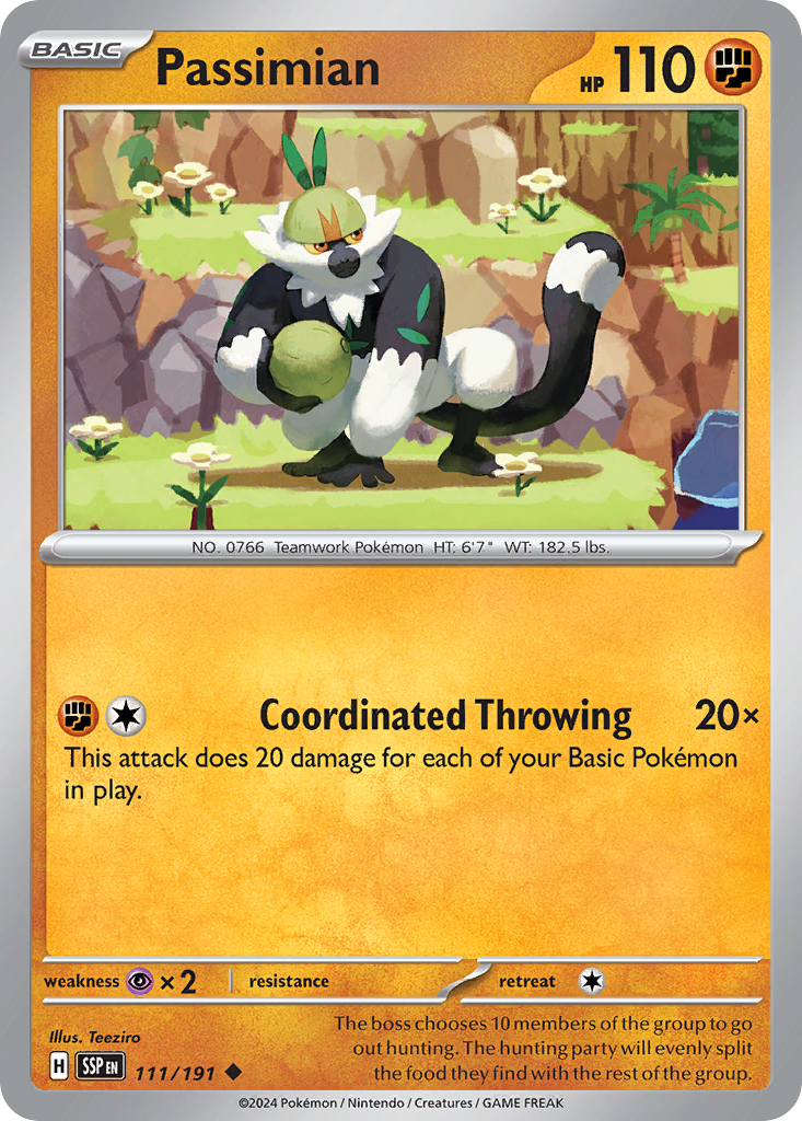 Passimian - 111/191 - Normal - NM - Uncommon - Surging Sparks