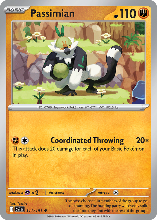 Passimian - 111/191 - Normal - NM - Uncommon - Surging Sparks