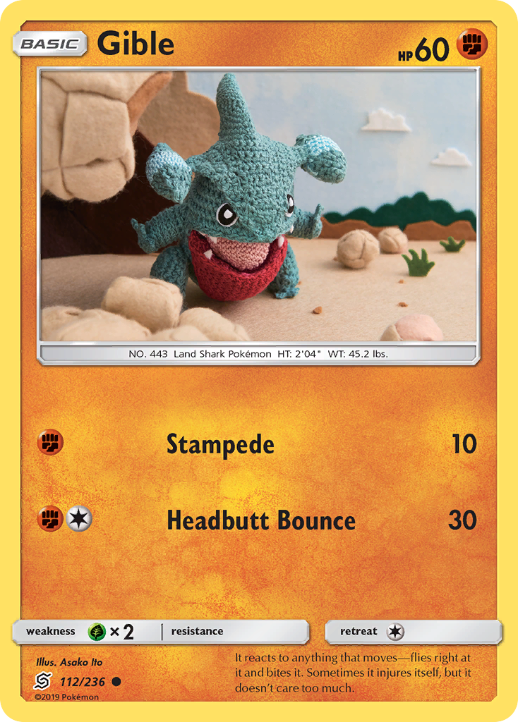 Gible - 112/236 - Normal - NM - Common - Unified Minds