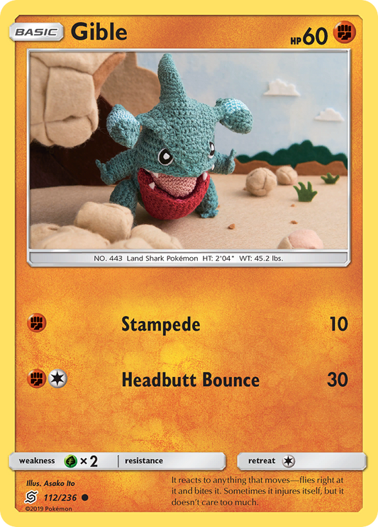 Gible - 112/236 - Normal - NM - Common - Unified Minds