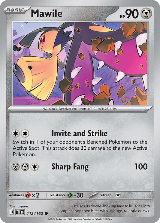 Mawile - 112/162 - Reverse Holofoil - NM - Common - Temporal Forces
