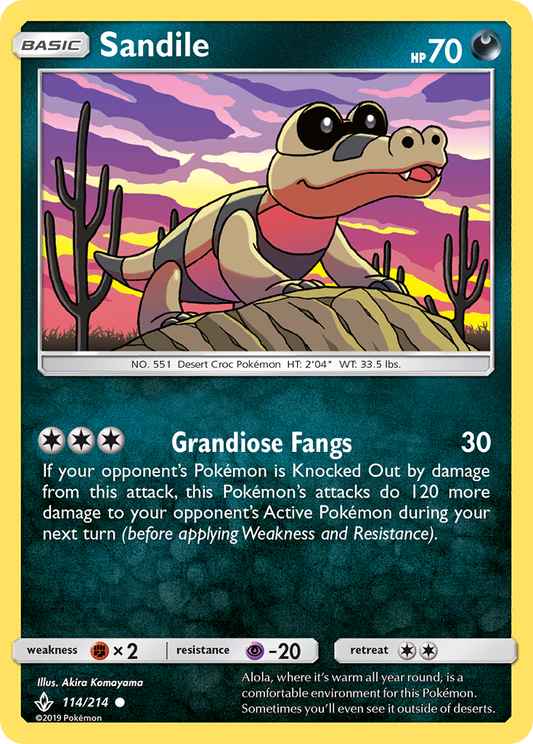 Sandile - 114/214 - Normal - NM - Common - Unbroken Bonds