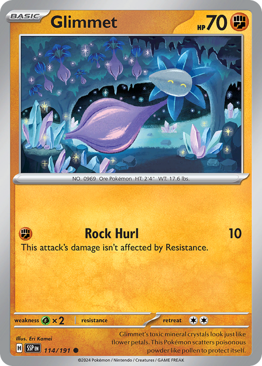 Glimmet - 114/191 - Reverse Holofoil - NM - Common - Surging Sparks