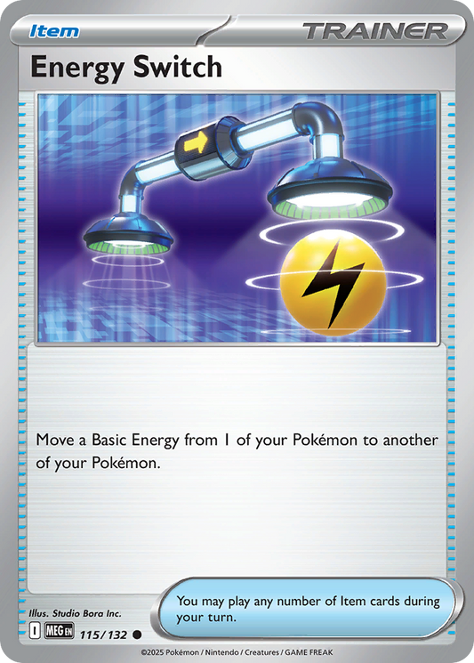 Energy Switch - 115/132 - Reverse Holofoil - NM - Common - Mega Evolution