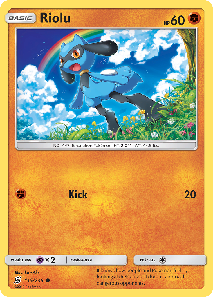 Riolu - 115/236 - Normal - NM - Common - Unified Minds
