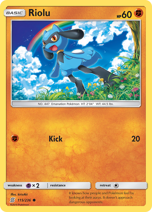 Riolu - 115/236 - Normal - NM - Common - Unified Minds