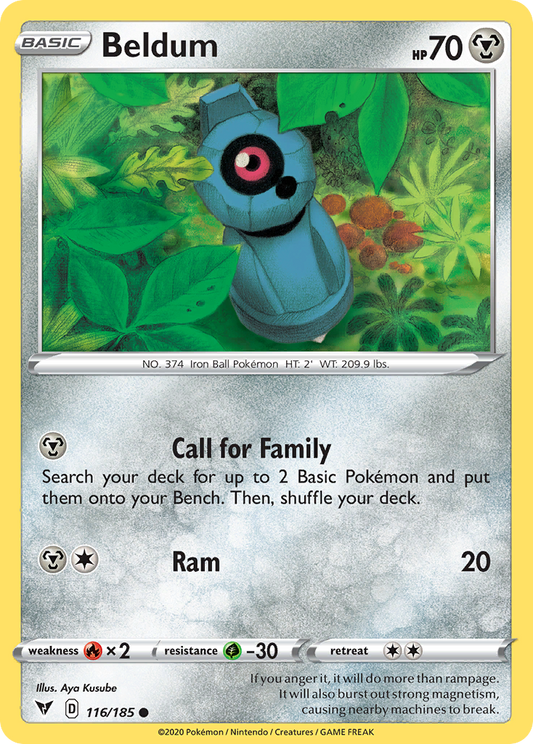 Beldum - 116/185 - Normal - NM - Common - Vivid Voltage