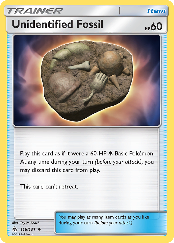 Unidentified Fossil - 116/131 - Normal - NM - Uncommon - Forbidden Light