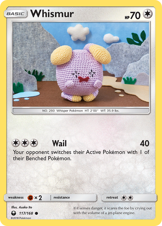 Whismur - 117/168 - Normal - NM - Common - Celestial Storm