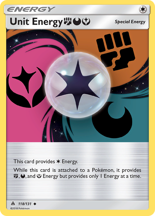 Unit Energy FightingDarknessFairy - 118/131 - Normal - NM - Uncommon - Forbidden Light