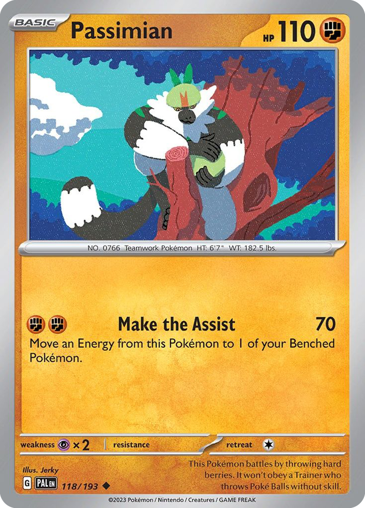 Passimian - 118/193 - Normal - NM - Uncommon - Paldea Evolved
