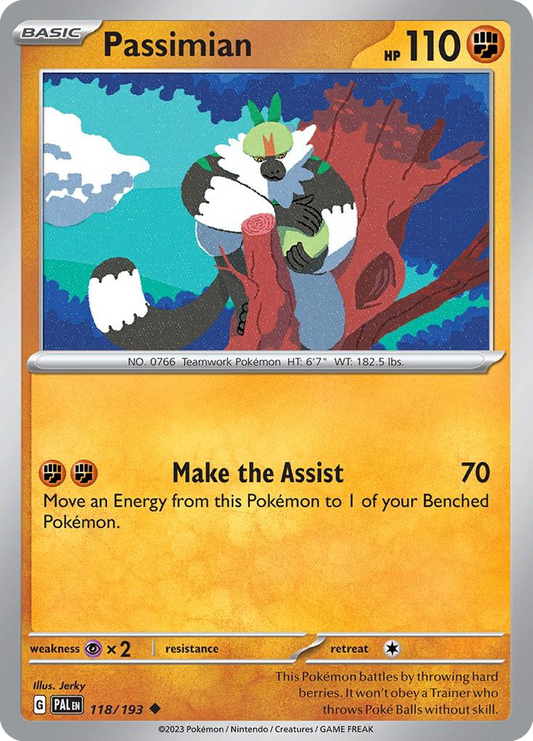 Passimian - 118/193 - Normal - NM - Uncommon - Paldea Evolved