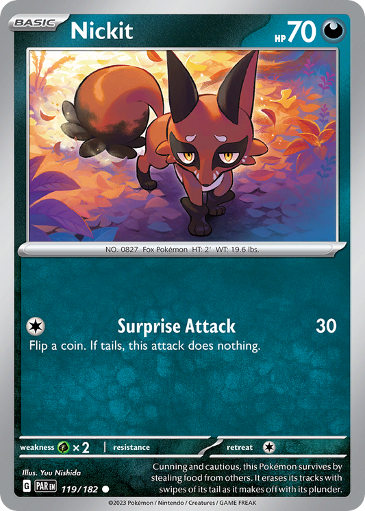 Nickit - 119/182 - Reverse Holofoil - NM - Common - Paradox Rift