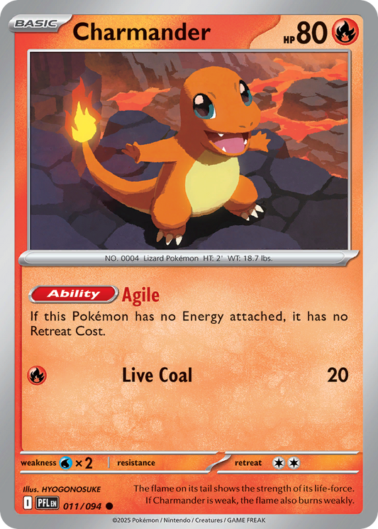 Charmander - 11/94 - Normal - NM - Common - Phantasmal Flames