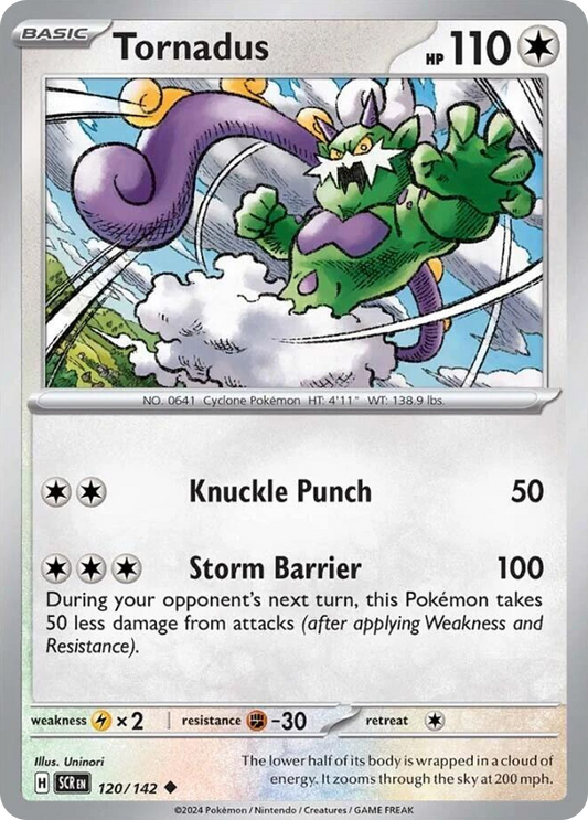 Tornadus - 120/142 - Reverse Holofoil - NM - Uncommon - Stellar Crown
