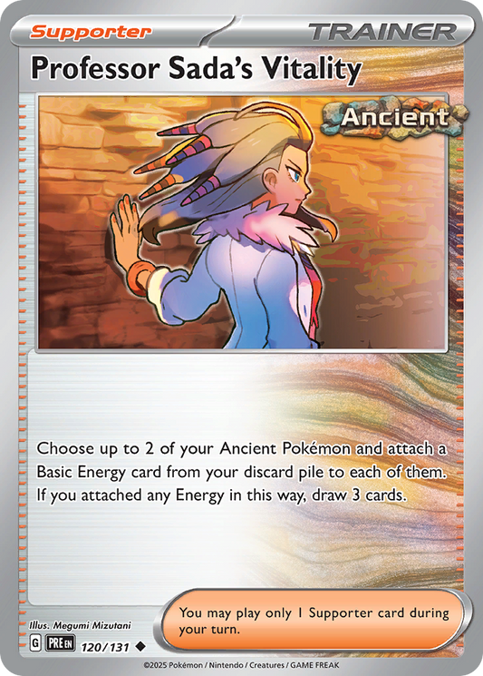 Professor Sada's Vitality - 120/131 - Reverse Holofoil - NM - Uncommon - Prismatic Evolutions