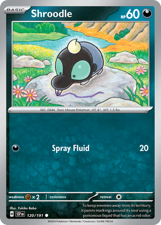 Shroodle - 120/191 - Normal - NM - Common - Surging Sparks