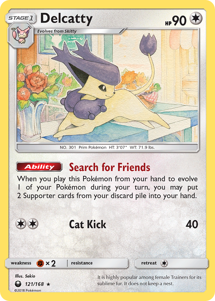 Delcatty - 121/168 - Holofoil - NM - Rare Holo - Celestial Storm