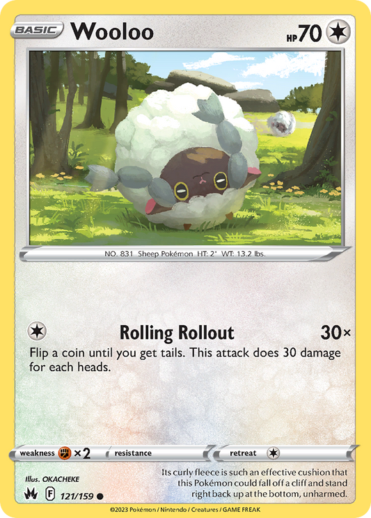 Wooloo - 121/159 - Normal - NM - Common - Crown Zenith
