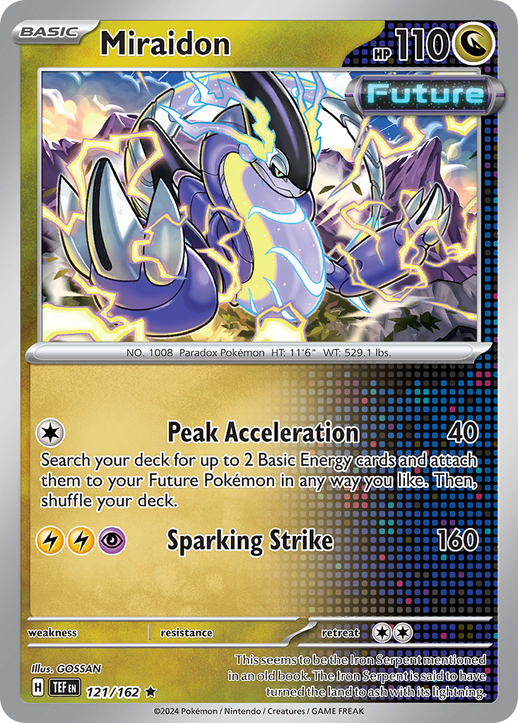 Miraidon - 121/162 - Holofoil - NM - Rare - Temporal Forces