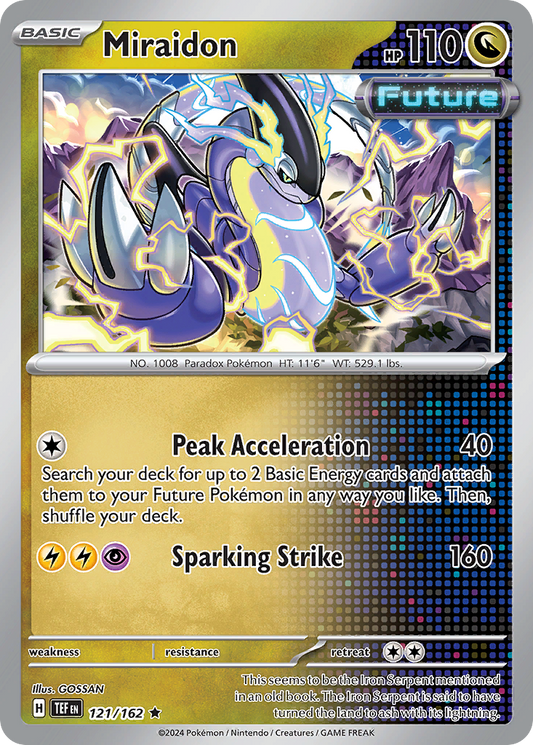 Miraidon - 121/162 - Holofoil - NM - Rare - Temporal Forces