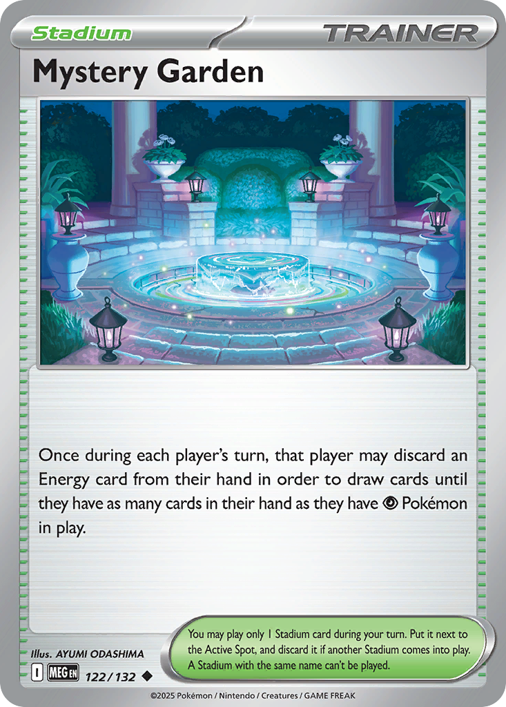 Mystery Garden - 122/132 - Reverse Holofoil - NM - Uncommon - Mega Evolution