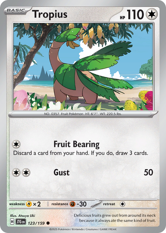Tropius - 123/159 - Reverse Holofoil - NM - Common - Journey Together
