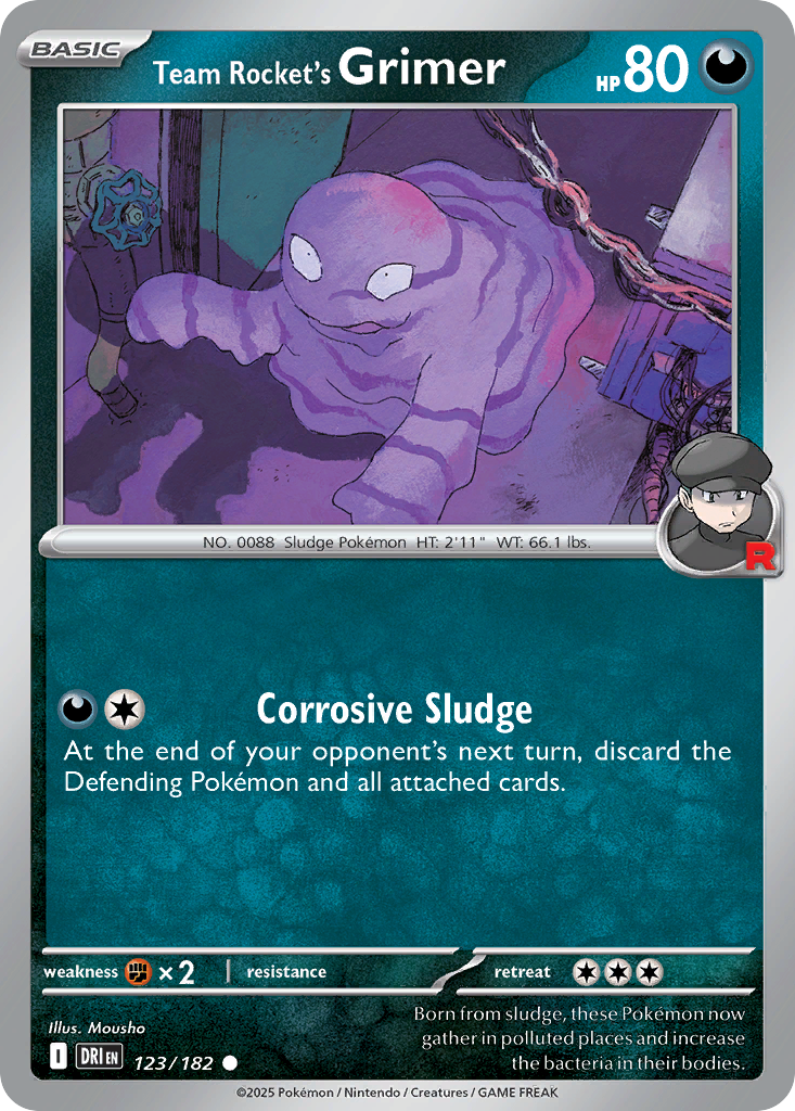 Team Rocket's Grimer - 123/182 - Normal - NM - Common - Destined Rivals