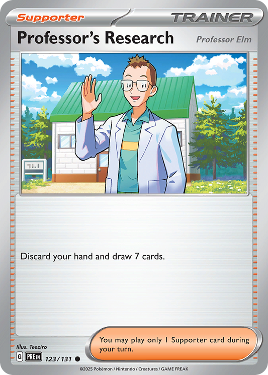 Professor's Research - 123/131 - Normal - NM - Common - Prismatic Evolutions