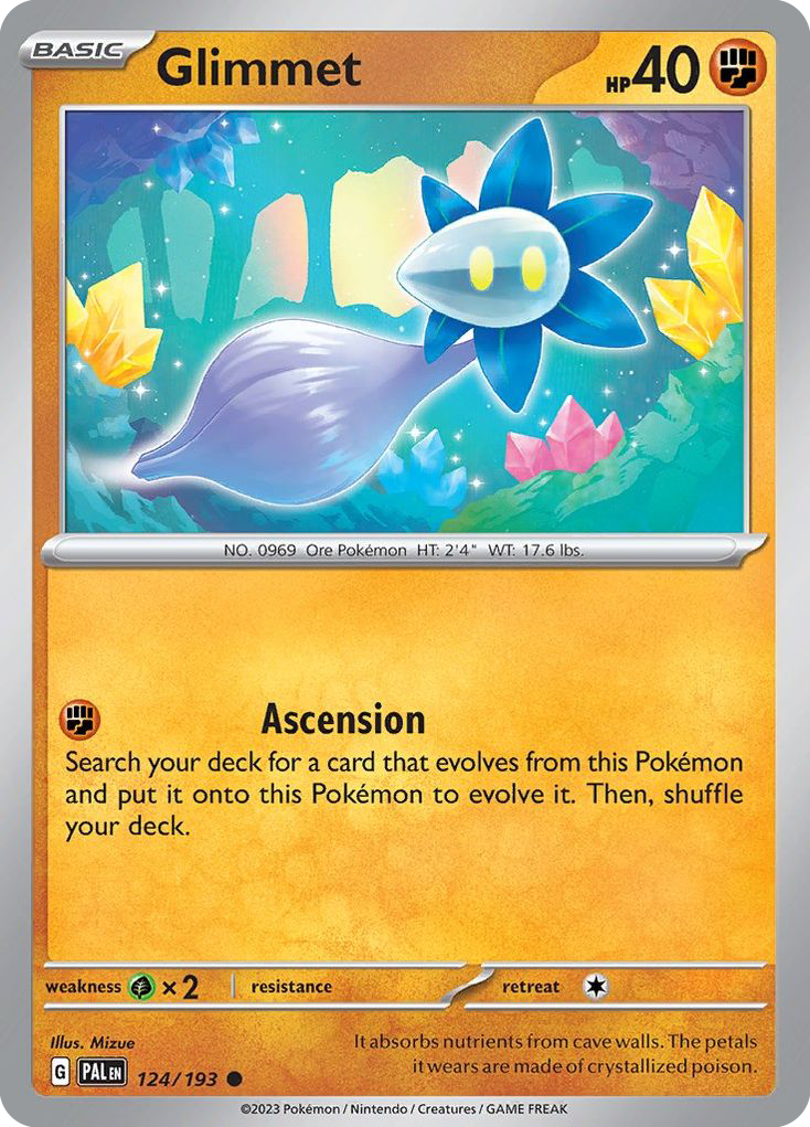Glimmet - 124/193 - Reverse Holofoil - NM - Common - Paldea Evolved