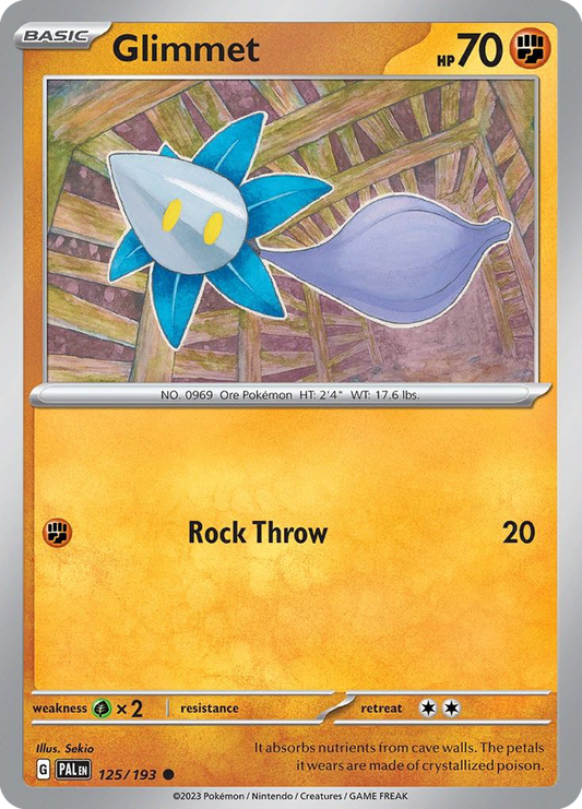 Glimmet - 125/193 - Reverse Holofoil - NM - Common - Paldea Evolved