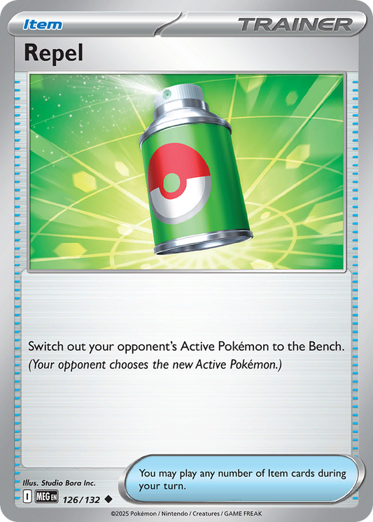 Repel - 126/132 - Normal - NM - Uncommon - Mega Evolution