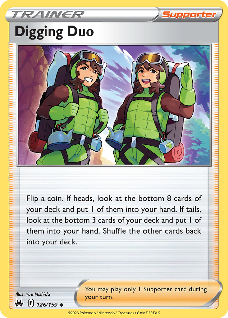 Digging Duo - 126/159 - Normal - NM - Uncommon - Crown Zenith