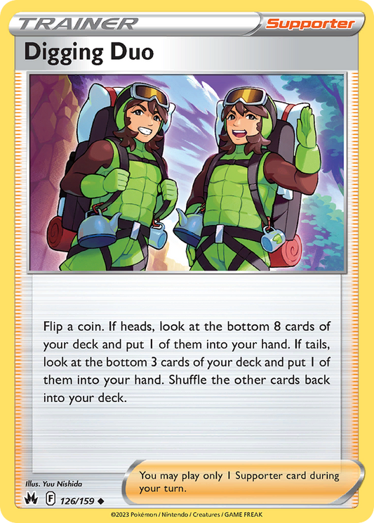Digging Duo - 126/159 - Normal - NM - Uncommon - Crown Zenith