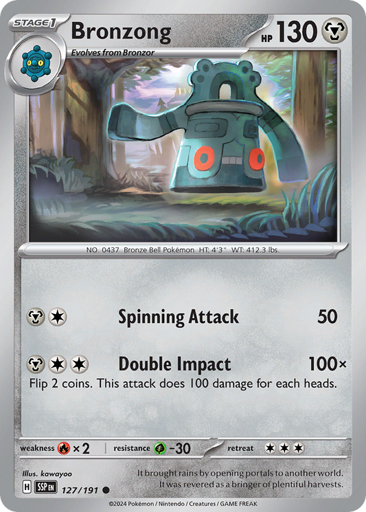 Bronzong - 127/191 - Reverse Holofoil - NM - Common - Surging Sparks
