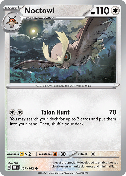 Noctowl - 127/162 - Normal - NM - Common - Temporal Forces