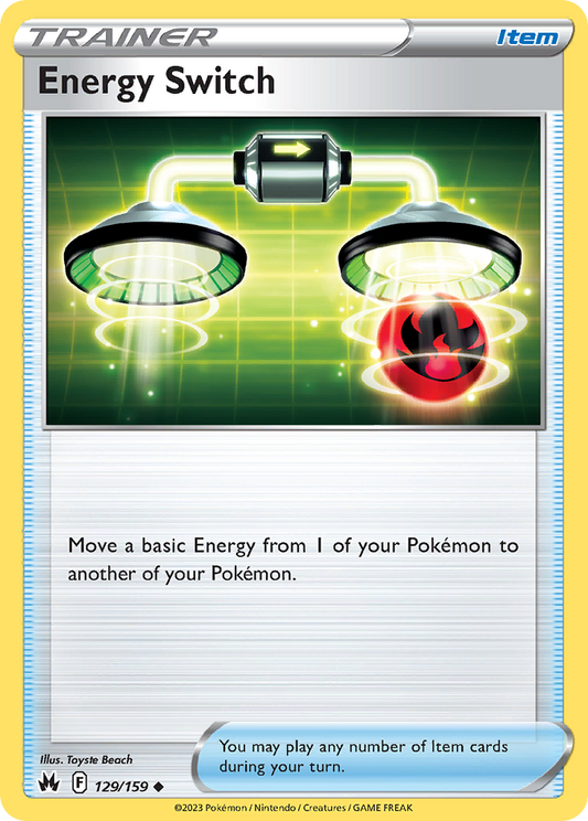 Energy Switch - 129/159 - Normal - NM - Uncommon - Crown Zenith