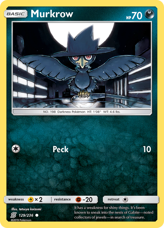 Murkrow - 129/236 - Normal - NM - Common - Unified Minds