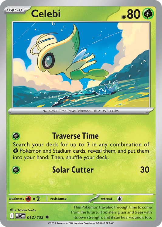 Celebi - 12/132 - Normal - NM - Uncommon - Mega Evolution