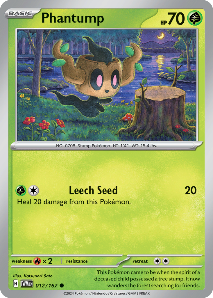 Phantump - 12/167 - Reverse Holofoil - NM - Common - Twilight Masquerade