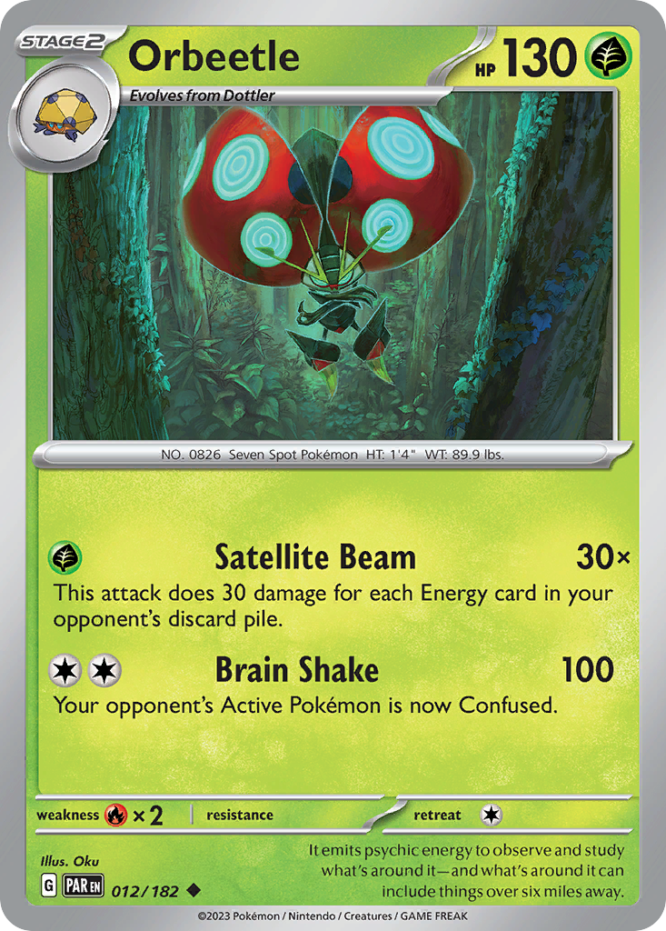 Orbeetle - 12/182 - Normal - NM - Uncommon - Paradox Rift
