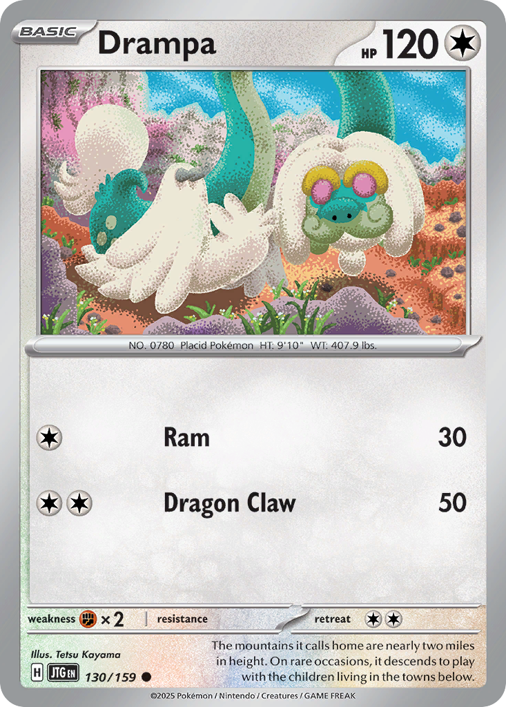 Drampa - 130/159 - Reverse Holofoil - NM - Common - Journey Together